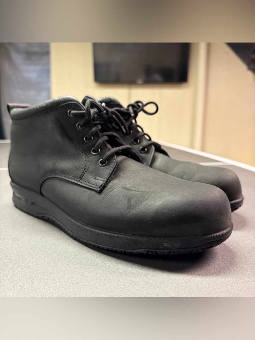 SAS Women’s 9.5 S Gretchen Ankle Chukka Boots Black Moondust Leather Comfort
